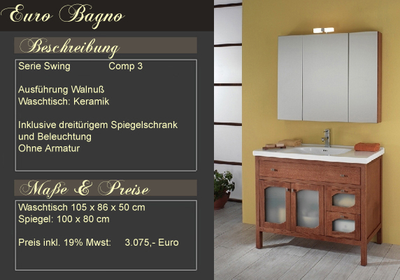 Italienische Badmöbel - Mediterrane Badezimmer von klassisch bis modern